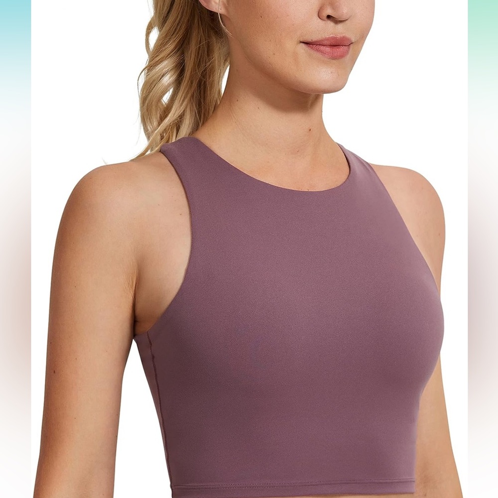 CRZ Yoga High Neck Longline Sports Bra